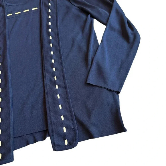 Exclusively Misook Two Piece Cardigan Tank Top Shirt Set Size Medium Women's - Picture 3 of 13